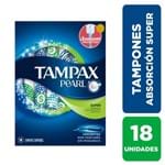 Ficha técnica e caractérísticas do produto Tampones Tampax Pearl Super Absorvencia 18 Unid.