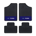 Tapete Automotivo - Ford Kuga - Base Azul - Logo Ford