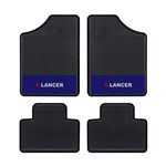 Ficha técnica e caractérísticas do produto Tapete Automotivo - Lancer - Base Azul - Logo Mitsubishi