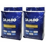 Ficha técnica e caractérísticas do produto Tapete higiênico Jambo Pet 60 unidades 80cm x 60cm - 2 pacotes