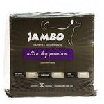 Ficha técnica e caractérísticas do produto Jambo Tapetes Higienicos de Alta Absorção - 80 Cm X 60 Cm - 30 Unidades