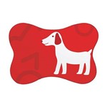 Ficha técnica e caractérísticas do produto Tapete PET Mdecore Cachorro Vermelho 46x33cm
