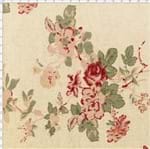 Ficha técnica e caractérísticas do produto Tecido de Linho para Patchwork - Rose Garden Floral Rosa (0,50x1,40)