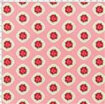 Ficha técnica e caractérísticas do produto Tecido Estampado para Patchwork - Floral Veneza Rosa e Verde Cor 1936 (0,50x1,40)