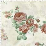 Tecido Estampado para Patchwork - Millyta La Vie En Rose Fundo com Textura Bege com Rosas Rosê (0,50x1,40)