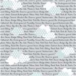 Tecido Estampado para Patchwork - Vanessa Guimarães Coleção London - Nuvem Azul (0,50x1,40)