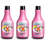 Teens Powerpuff Girls Shampoo Morango 500ml (kit C/03)