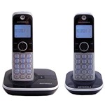 Telefone Sem Fio Motorola Gate 4800-2 6.0 com Identificador de Chamadas – Prat