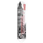 Termômetro Coca-Cola Landscape London Preto e Branco em Metal - Urban - 40,5x6,4 Cm