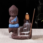 Ficha técnica e caractérísticas do produto Niceday The Little Monk Backflow queimador de incenso / incenso Cones Decoração