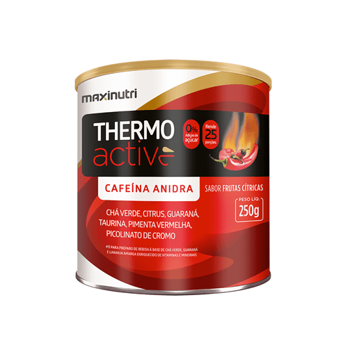 Ficha técnica e caractérísticas do produto Thermo Active 250G Termogênico Sabor Frutas Citricas