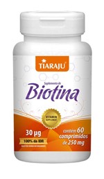 Ficha técnica e caractérísticas do produto Tiaraju Biotina 60 Comp