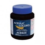 Ficha técnica e caractérísticas do produto Tinta Acrilica Acrilex Acrylic Colors 250 Ml Preto 13125-320