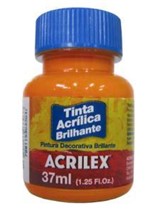 Ficha técnica e caractérísticas do produto Tinta Acrílica Brilhante 37ml Laranja 517 Acrilex - 1