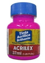 Ficha técnica e caractérísticas do produto Tinta Acrilica Brilhante 37ml Rosa 537 Acrilex - 1
