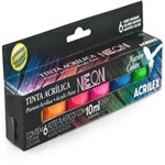 Ficha técnica e caractérísticas do produto Tinta Acrílica Neon Nature Colors com 6 Un Acrilex