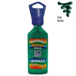 Ficha técnica e caractérísticas do produto Tinta Dimensional Glitter 35ml 3D Relevo Verde Acrilex 206