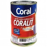 Ficha técnica e caractérísticas do produto Tinta Esmalte Sintético Acetinado Branco Coralit 0,9 Lt - Coral