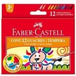 Ficha técnica e caractérísticas do produto Tinta Guache Faber-Castell 12 Cores 161112