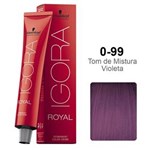 Ficha técnica e caractérísticas do produto Tinta Igora Royal - 0-99 Tom de Mistura Violeta