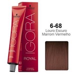 Ficha técnica e caractérísticas do produto Tinta Igora Royal - 6-68 Louro Escuro Marrom Vermelho