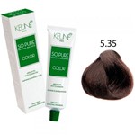 Ficha técnica e caractérísticas do produto Tinta Keune So Pure 60ml - Cor 5.35 - Castanho Claro Chocolate