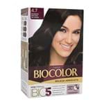 Tintura Creme Biocolor Beleza Absoluta Niasi Marrom Escuro da Moda 4.7 Kit