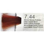 Ficha técnica e caractérísticas do produto Tintura Designer Color Cinzas Tec Italy 90gr - 7.44 Lour Méd Cobre Profo