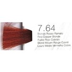 Tintura Designer Color Vermelhos Tec Italy 90g - 7.64 Louro Médio Vermelho Cobre