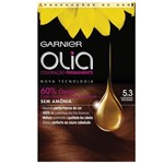 Ficha técnica e caractérísticas do produto Tintura Garnier Olia 5.3 Castanho Dourado