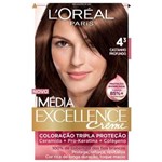 Ficha técnica e caractérísticas do produto Tintura Imédia Excellence L`Oréal Creme 4.3 Castanho Profundo
