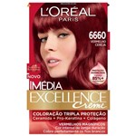 Ficha técnica e caractérísticas do produto Tintura Imédia Excellence L'Oréal Creme 6660 Vermelho Cereja