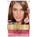 Ficha técnica e caractérísticas do produto Tintura Imédia Excellence LOréal Creme 7.7 Chocolate Dourado