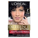 Ficha técnica e caractérísticas do produto Tintura Imédia Excellence L'Oréal Creme Cor Extra Profunda 2+ Preto Poderoso