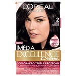 Ficha técnica e caractérísticas do produto Tintura Imédia L`Oréal 2 Preto Clássico