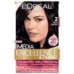 Ficha técnica e caractérísticas do produto Tintura Imédia L'Oréal 2 Preto Clássico