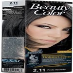 Ficha técnica e caractérísticas do produto Tintura Permanente Beauty Color 45g 2.11 Preto Azulado - Sem Marca