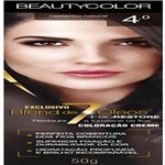 Ficha técnica e caractérísticas do produto Tintura Permanente Beauty Color 45g 4.0 Castanho Natural - Sem Marca