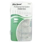 Ficha técnica e caractérísticas do produto Tip Stiletto Clear 500 Peças Mia Secret