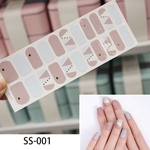 Ficha técnica e caractérísticas do produto 22tips prego Art adesivo autocolante DIY manicure Brilhantes lantejoulas Unhas Tiras poloneses Wraps acessorios