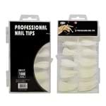 Ficha técnica e caractérísticas do produto Tips Stiletto Natural Professional Nail Tips 100 Unidades