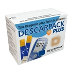 Tiras Descarpack Plus para Teste de Glicemia com 100 unidades