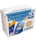 Ficha técnica e caractérísticas do produto Tiras Medição de Glicemia com 100 Unidades DESCARPACK PLUS
