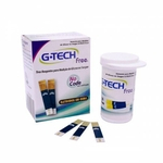Tiras para teste de glicose G-Tech Free1 - C/ 50 Tiras