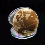 Ficha técnica e caractérísticas do produto Titanic Voyage Souvenir Presente Moedas comemorativas Metal Collection Bitcoin