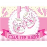 Ficha técnica e caractérísticas do produto Tnt Estampado Chá de Bebe Rosa