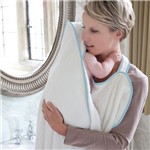 Ficha técnica e caractérísticas do produto Toalha Banho Bebe Mãos Livres Cuddledry Azul Infanti