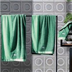 Ficha técnica e caractérísticas do produto Toalha Banho Contemporânea Verde Claro com Escuro - 75cm X 1,40m
