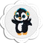 Ficha técnica e caractérísticas do produto Toalha Capuz Bordada Kinder Pinguim - Tecebem