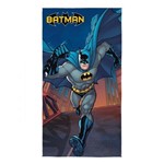 Ficha técnica e caractérísticas do produto Toalha de Banho Aveludada Infantil Lepper Batman Transfer Azul